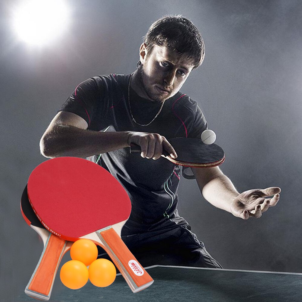 Wood Colour Ping-Pong Racket Ping Pong Bat Table Tennis Bat Durable Paddler Game Playground Portable Practical Sports Pingpong