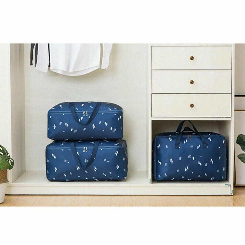 Portable Oxford Storage Bag Waterproof Folding Clothing Organizer With Zipper