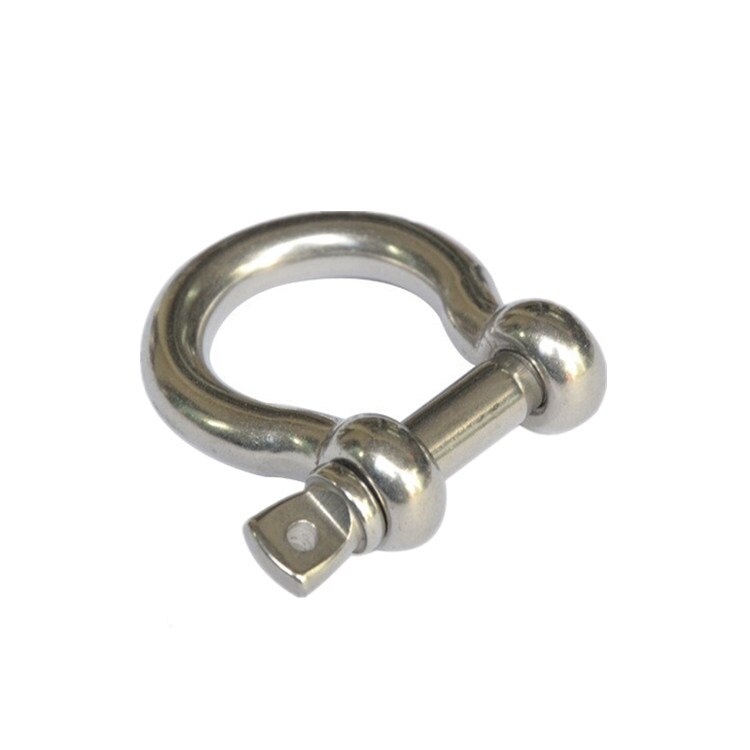 50PCS/LOT 316 Stainless Steel M4 Bow Shackle Boat Screw-Pin Anchor For Paracord Bracelet Steel Buckle Outdoor Tools