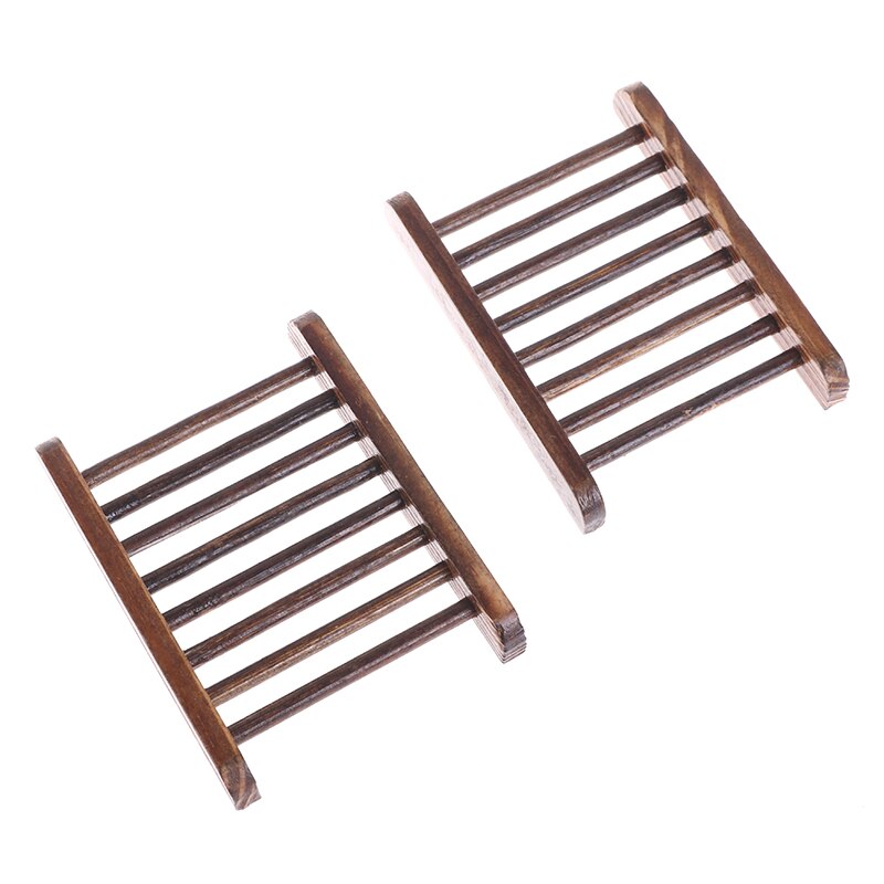 1 X drewniane naturalny bambus mydelniczki tacka mydelniczka pudełko na talerze przenośny pojemnik na mydelniczka łazienkowa robić przechowywania