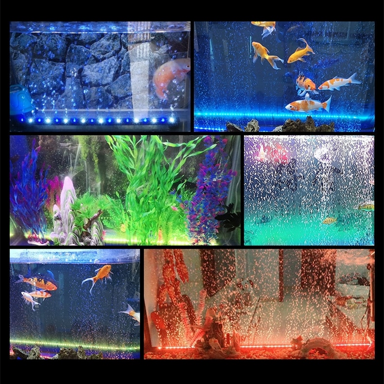 Akvarium led bar lys vandtæt undervands fisk tank lys 15/25.5/35.5cm fisk tank nedsænkelig lampe akvarier belysning os eu