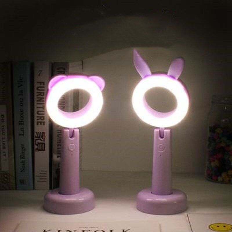 Moderne Minimalistische Led Nachtlampje Oplaadbare Oogbescherming Student Leren Dimmen Tafellamp Creatieve Cartoon Leeslamp