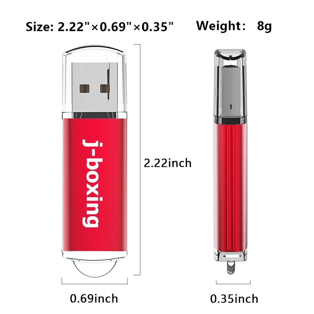 J-boxing 512MB clés USB 10 pièces 64MB 128MB 256MB petite capacité clés USB pour ordinateur voiture stockage de données USB rouge