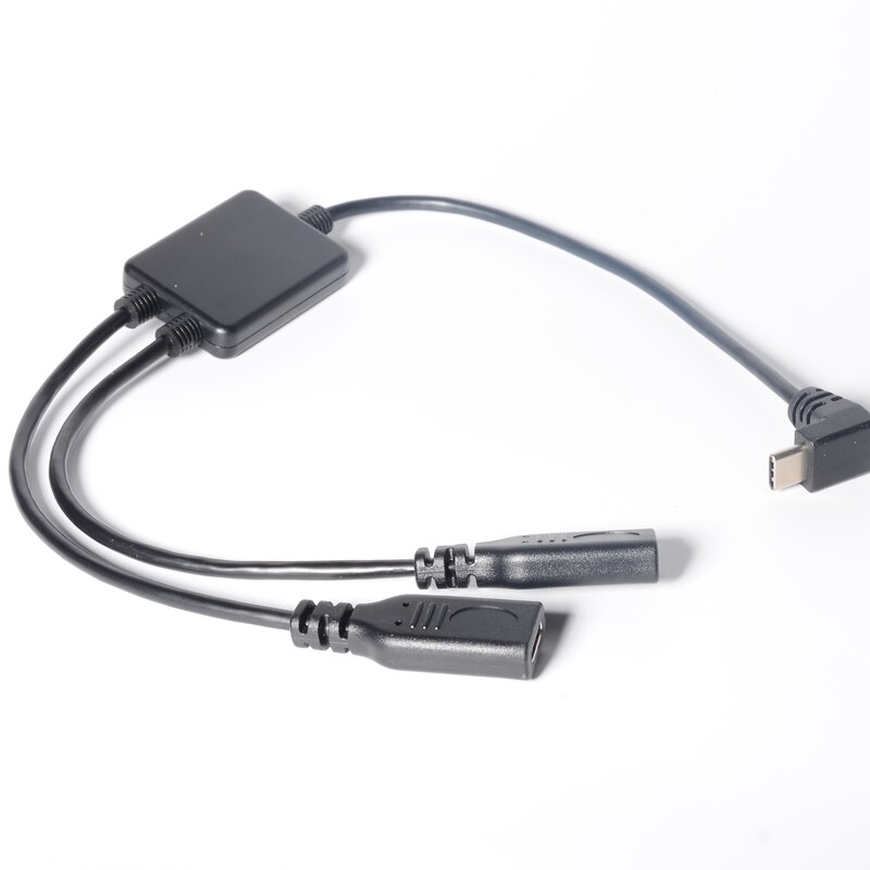 2 in 1 USB C to USB C Y Splitter Cable,Type C Male Splitter Cable, USB 3.1 Type C Male to 2 Female Extension Charging Cable