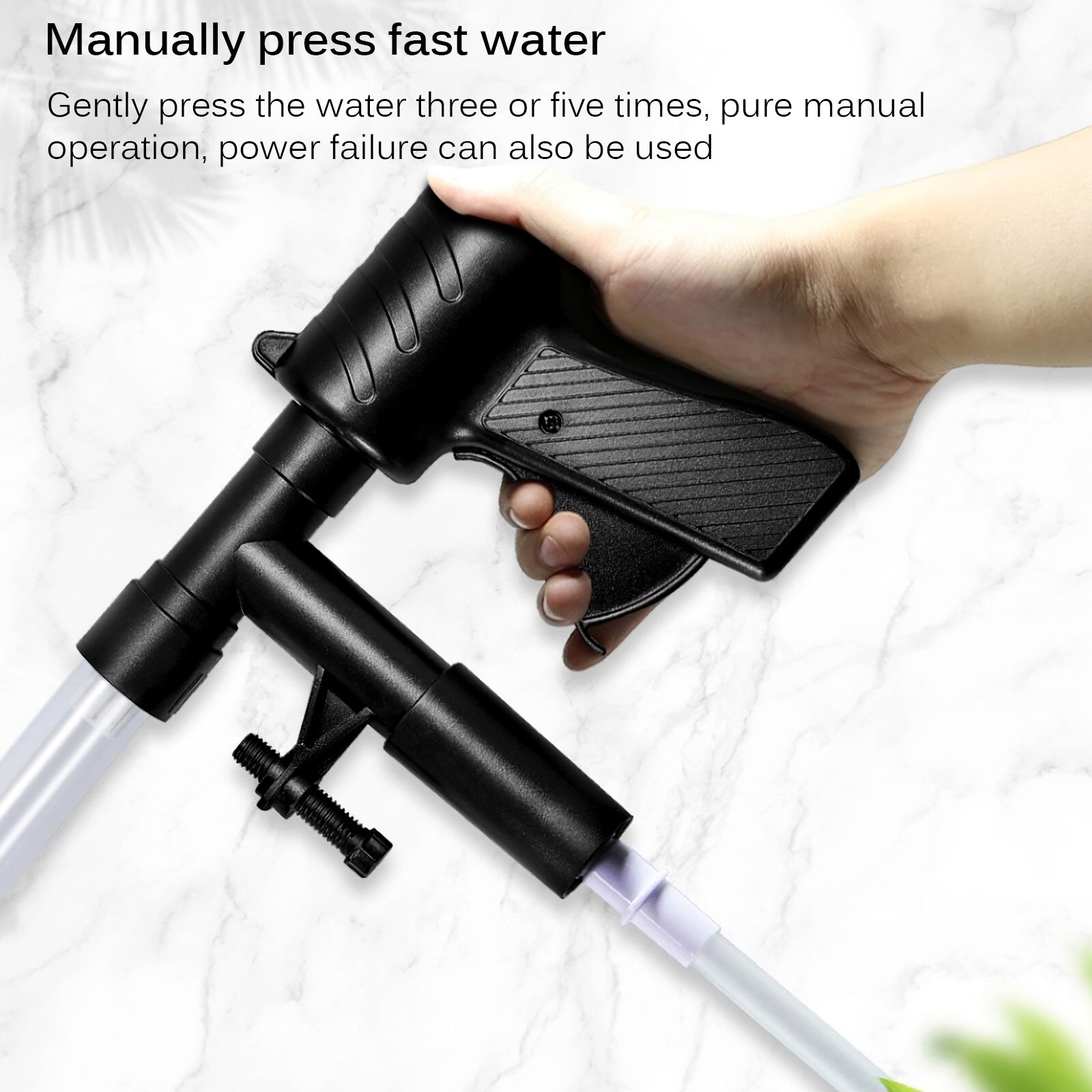 Fish Tank Gravel Cleaner Pneumatic Sand Washer Fish Tank Water Changer Semi-Automatic Water Changing