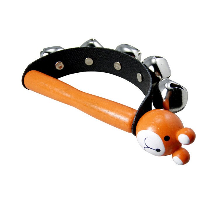 Orr Musical Instrument Cartoon Five Bark Handguard Wooden Infant Early Childhood Education Puzzle