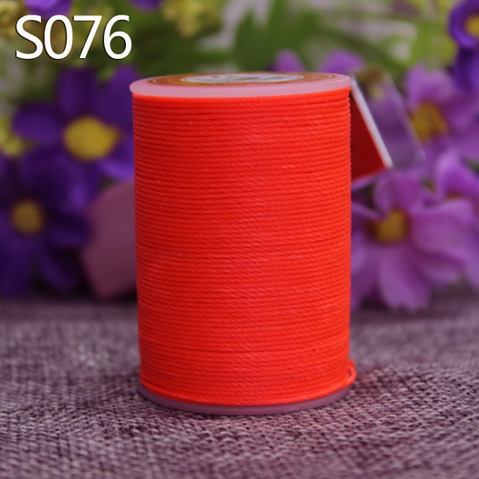 Yl055 0.55mm vokset trådsnor for skinnsøm, skinnsnor skinntråd: S076