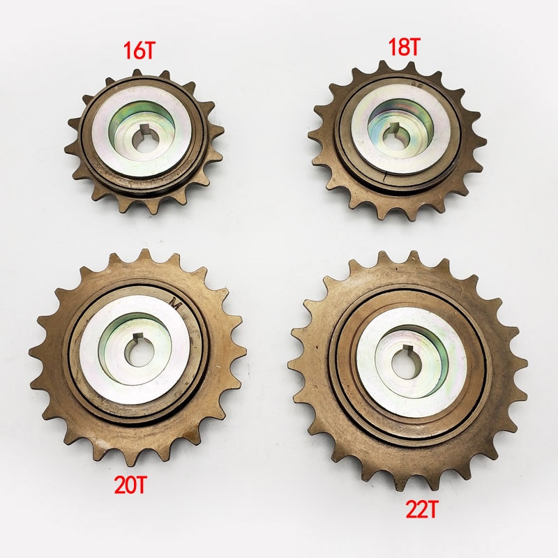 16T 18T 20T 22T Ebike Vrijloop Met Adapter Base Voor Unite Motor 1/2 "X" 1/8 "Chain Fit #410 Fietsketting Voor Links Drive Motor