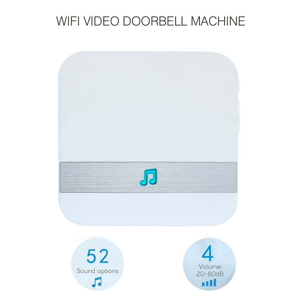 WiFi Doorbell Chime Wireless Indoor Doorbell Chime With Volume Melody Selection For Home Security