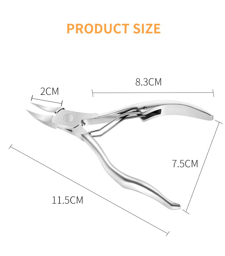 Nail Clipper For Cuticle Cutters Ingrown Toenail Clipper Pedicure Manicure Tool