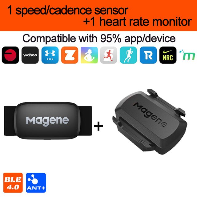 Magene H64 Hartslagmeter Borstband Ant + &amp; Bluetooth 4.0 Hartslagsensor IP67 Waterdichte Dual Modus Snelheid cadanssensor: Mode 9