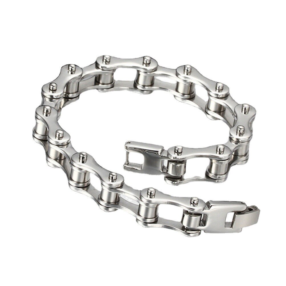 Punk 316L Roestvrij Stalen Armband Mannen Biker Fiets Motorfiets Chain Heren Armbanden Heren Armbanden Bangles Mode-sieraden