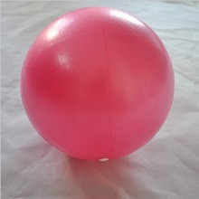Pilates Ball Thick PVC Portable Anti-slip Light weight Gym Fitness Set: Pink
