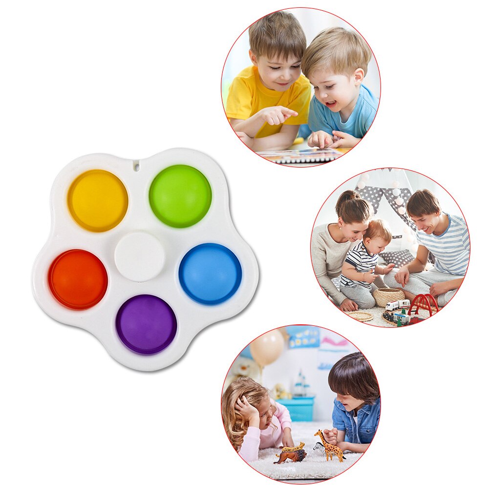 Silikon drücken-blasiert Sensorischen Zappeln Spielzeug Autismus Spezielle Bedürfnisse Blume bilden Stressabbau Spielzeug für Erwachsene Art