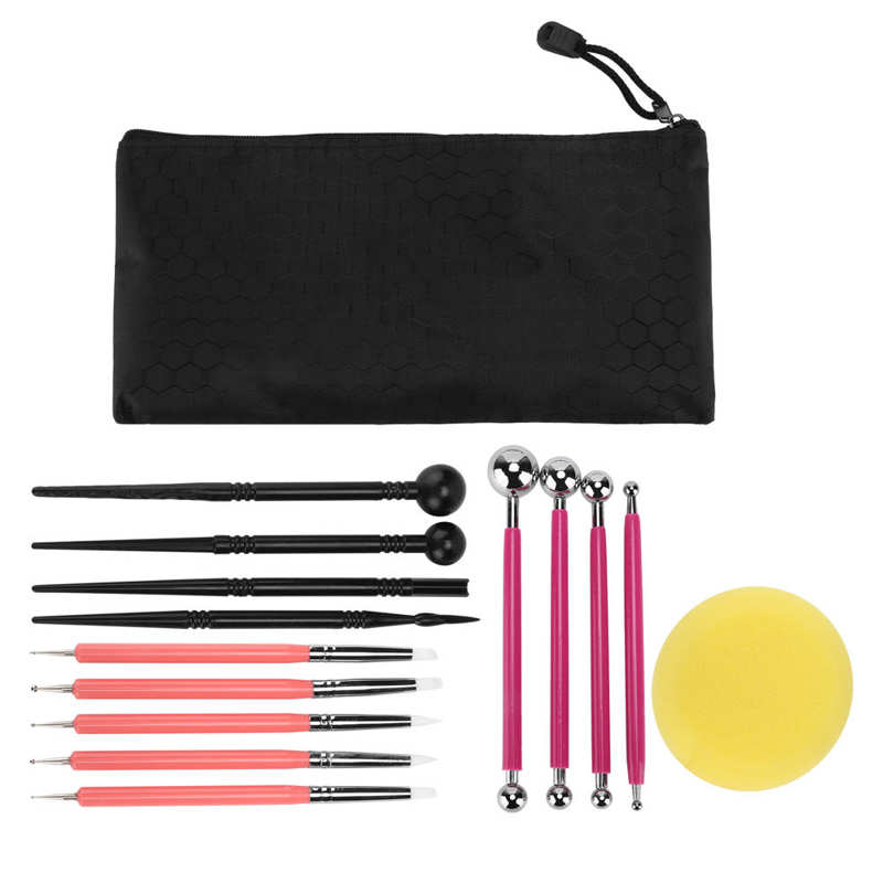 15 Pcs Polymer Klei Modeling Tools Multipurpose Modeling Carving Siliconen Mes Aardewerk Levert