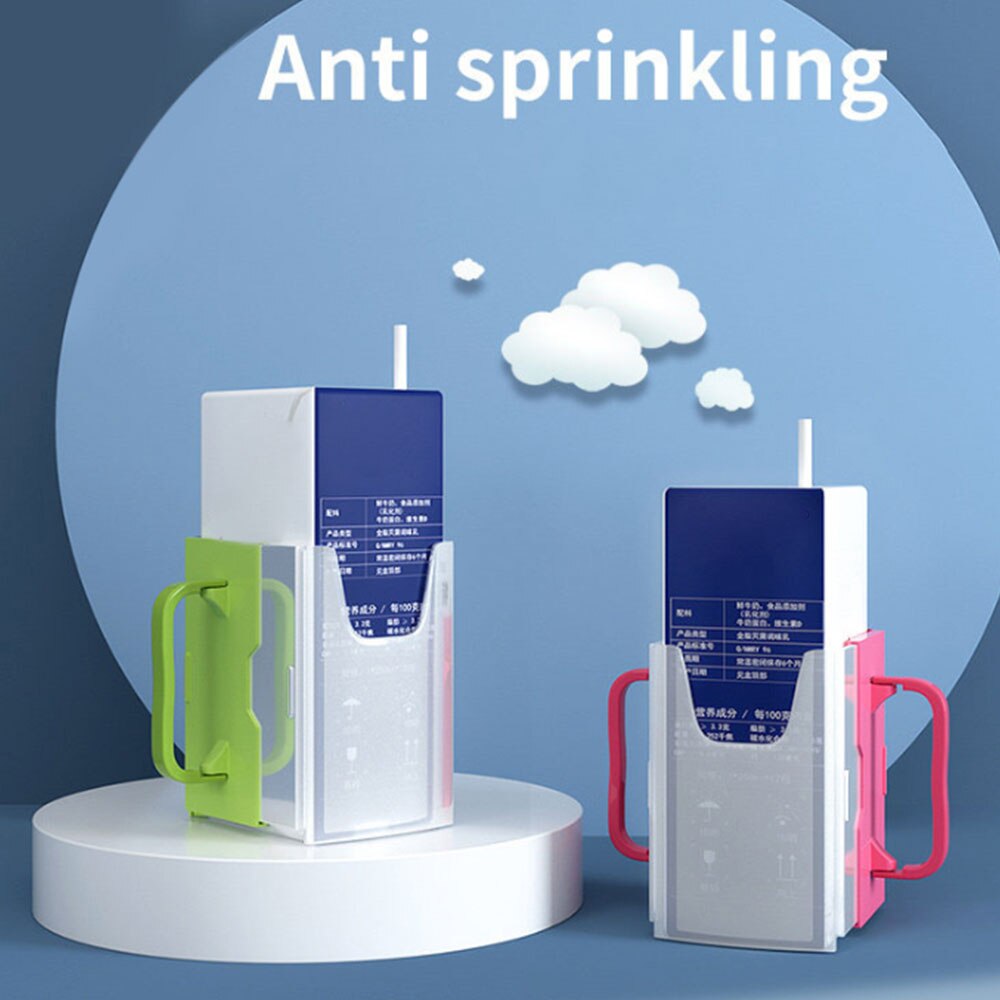 Infant Baby Bottle Cup Milk Holder Adjustable Safety Baby Toddler Juice Milk Box Drinking Bottle Cup Holder Anti-Spill Container