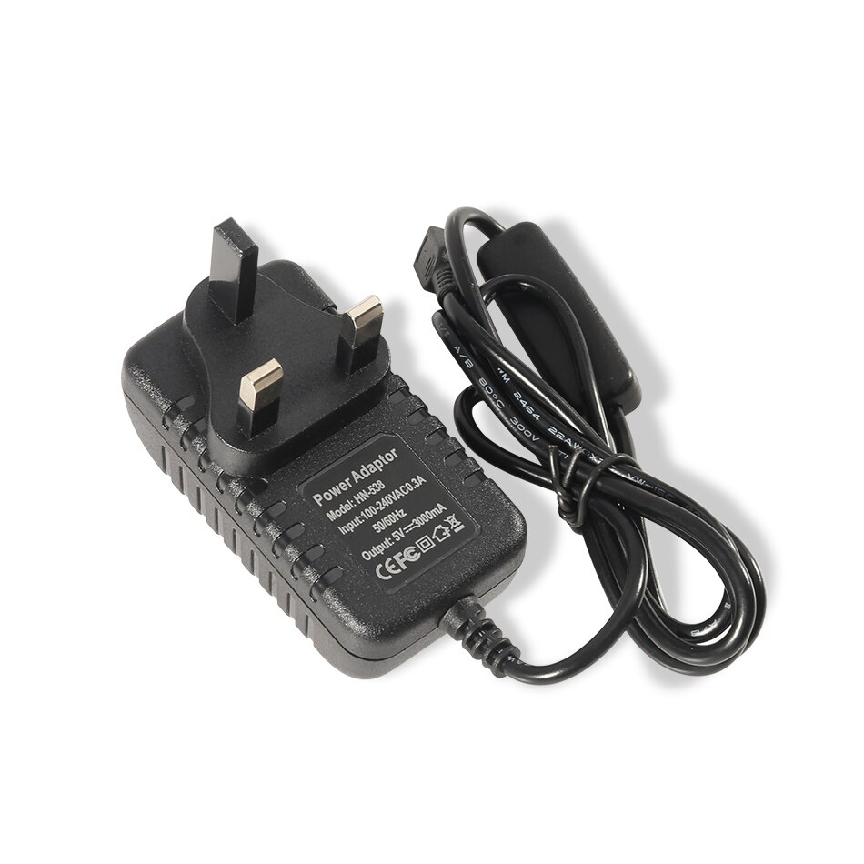 Raspberry Pi 3 Modelo B 5V 3A Power Supply EU US UK AU Power Charger Micro USB Port For Raspberry pi 2B/3B/3B+
