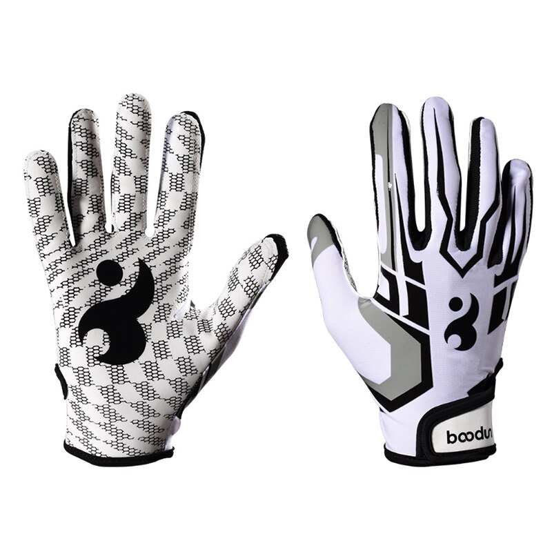 Boodun Batting Gloves Unisex Baseball Softball Batting Gloves Anti-Slip Batting Gloves for Adults Baseball Accessories: White