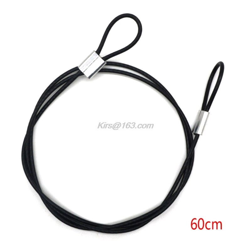 Sangle de sécurité acier inoxydable attache lanière poignet main 60cm pour caméra GoPro: Default Title