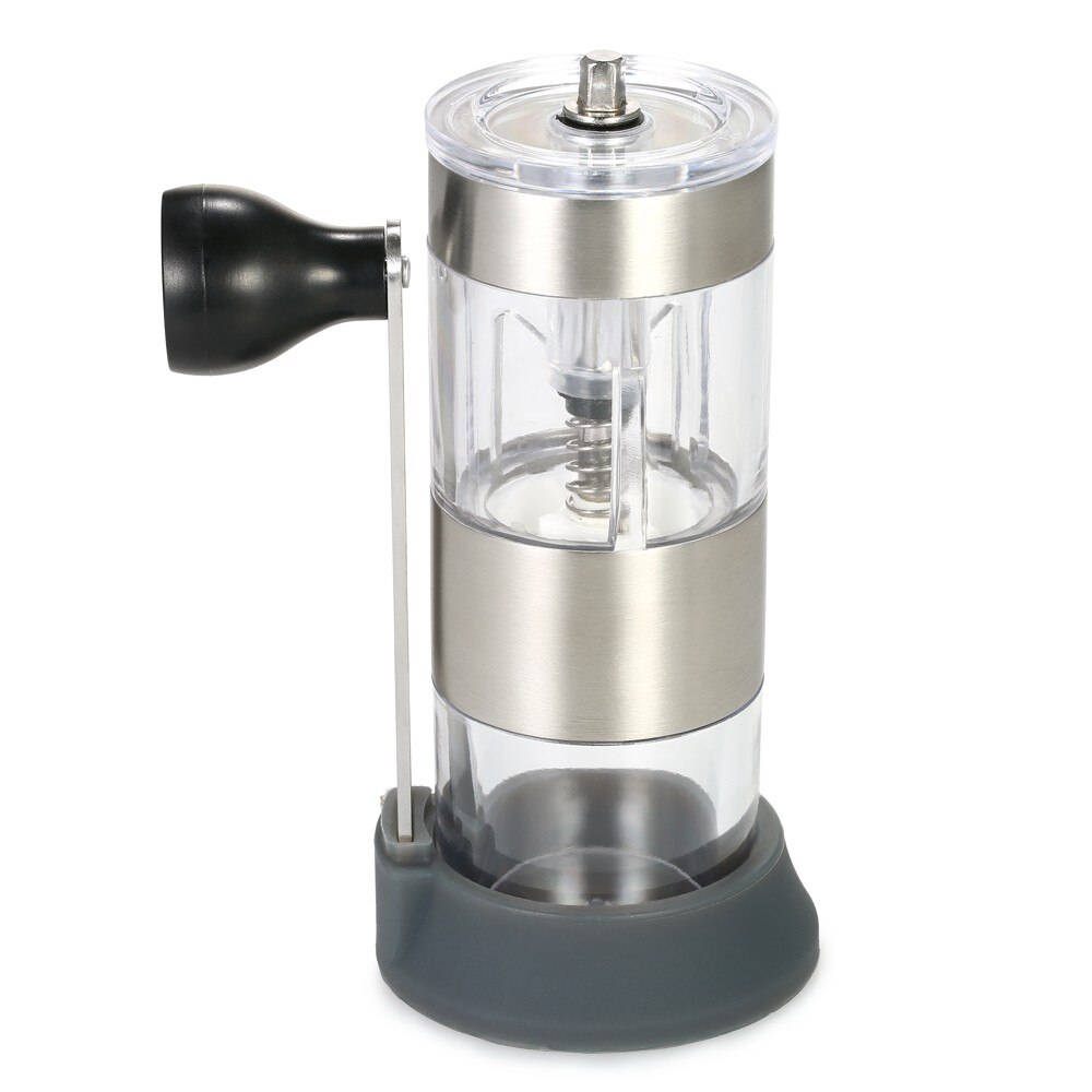 Portable Manual Coffee Grinder Coffee Bean Mill with Ceramic Grinding Core Brush and Spoon Kitchen Tool