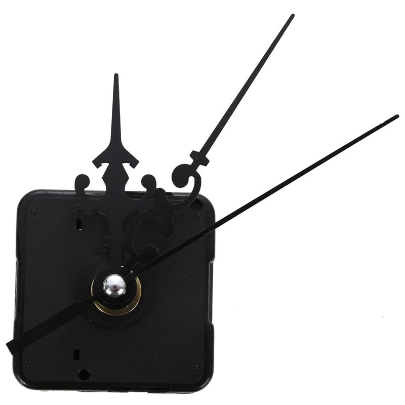 Diy Klok Metalen Textuur Creatieve Wandklok Retro Wandklok Beweging Accessoires Zwart