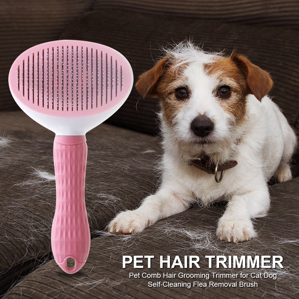 Automatische Pet Hair Trimmer Kam Voor Kat Honden Zelfreinigende Flea Removal Grooming Borstel Schoonheidsverzorging