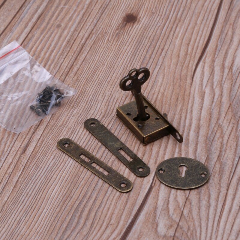 Bronze- Mini Schlösser Volle Einsteckschloss Schlösser Kleine Kasten Schlösser Dekorative Antike Schlösser Schmuck Kasten Sperren Ersatz Schrank sperren