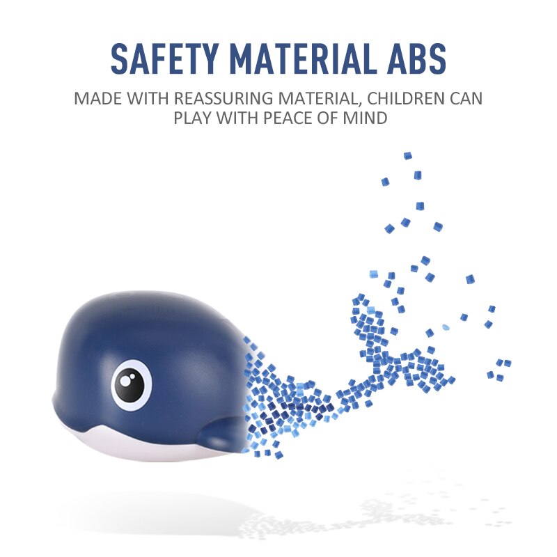 Walvis Kinderen Water Baby Bad Wind-Up Clockwork Walvis Zwemmen Baby Badkamer Spelen Met Water Spray Douche
