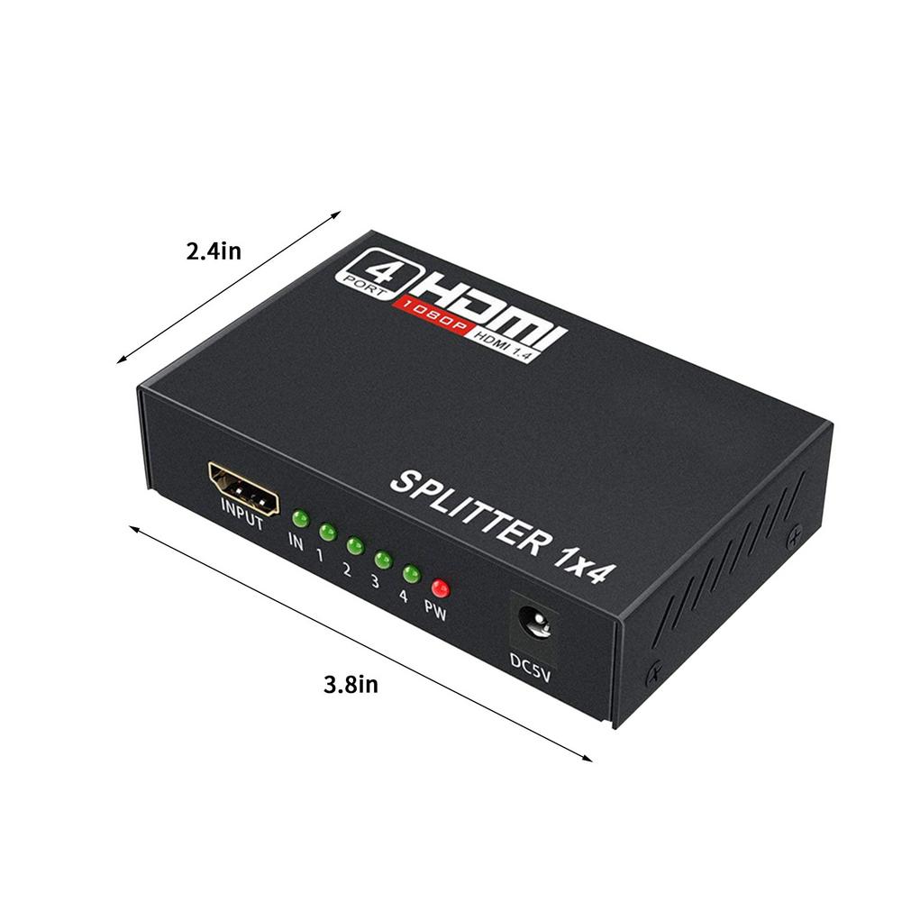 HDMI-kompatibel Splitter HDCP 4 in 1 HDMI Konverter Splitter Verstärker HDCP 1080P Adapter HD Konverter Adapter