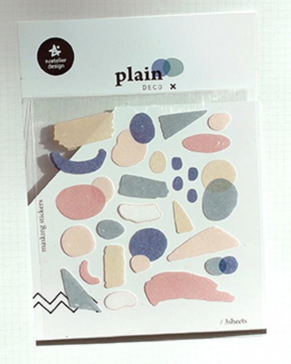 Suatelier etiqueta de marcação simples adesivos coreia scrapbooking material tira restos de papel diário lixo decorativo diy artesanato: Verde claro