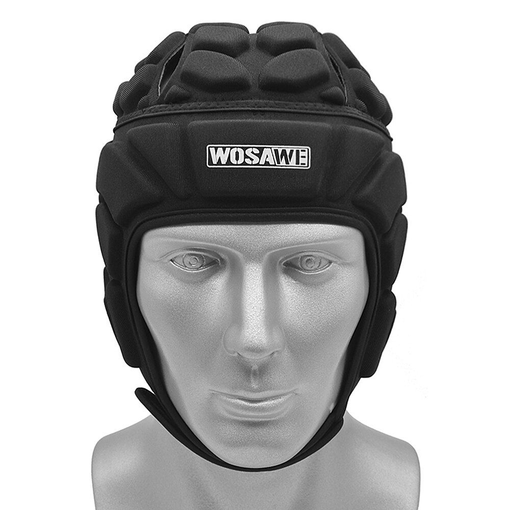 Verstelbare keepershelm sportberoep voetbal honkbal voetbal rugby keeper hoofdbeschermer hoed hoofdbeschermer outdoor