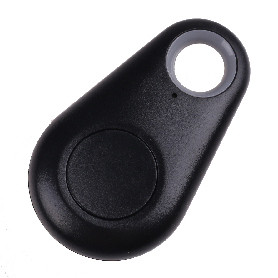 Mini localizador inteligente de carro, chaveiro anti-perda com rastreador bluetooth 4.0 para cachorro e criança chaveiro localizador: Black