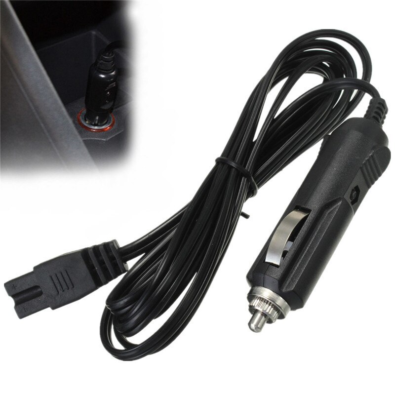 2m 12v dc udskiftning bil køler køleboks mini køleskab 2 pin ledning kabel stik ledning bil køleskab cigarettænder strømledning