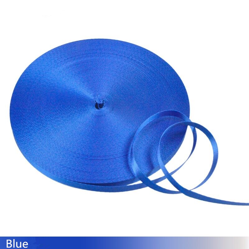 50Yards 3/8''(10mm) Colorful Strap Nylon Webbing plain weave Knapsack Strapping Sewing Bag Belt Accessories: Blue