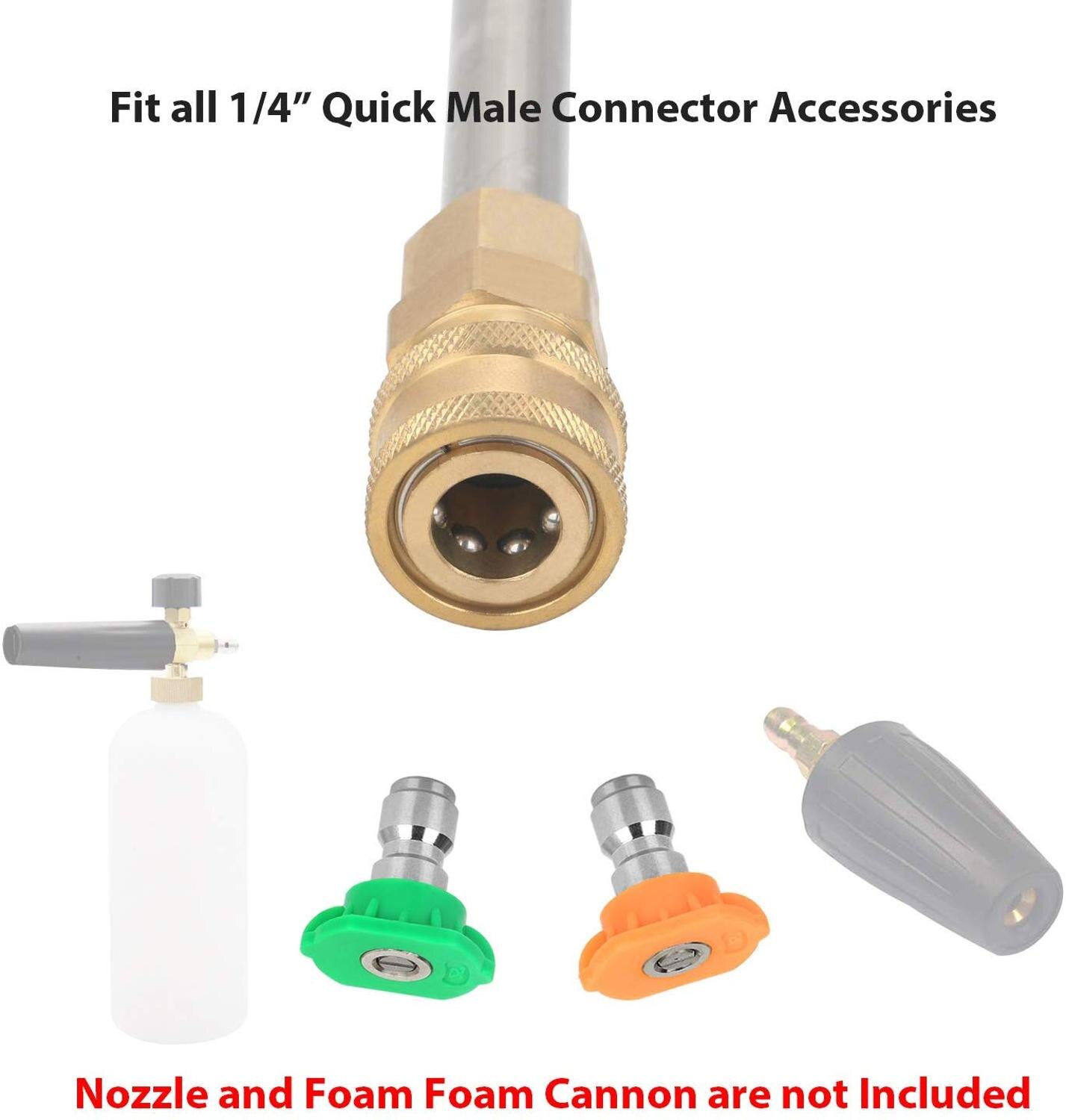 High Pressure Washer Gutter Cleaner Attachment For Lance/Wand 1/4" Quick Connect,for Lavor for Nilfisk for Bosch car accessories