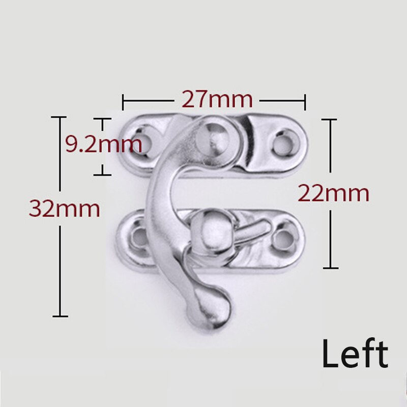 Loquet de boîte en fer Bronze 10 pièces, loquet de verrouillage, bois bijoux valise boucle Clip fermoirs Vintage quincaillerie de meubles: C