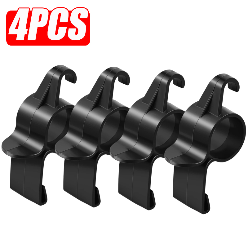 1-4 pezzi portaombrelli per auto universale portaombrelli per bagagliaio organizzatore di immagazzinaggio gancio di montaggio mini supporti per grucce accessori interni auto: marrone