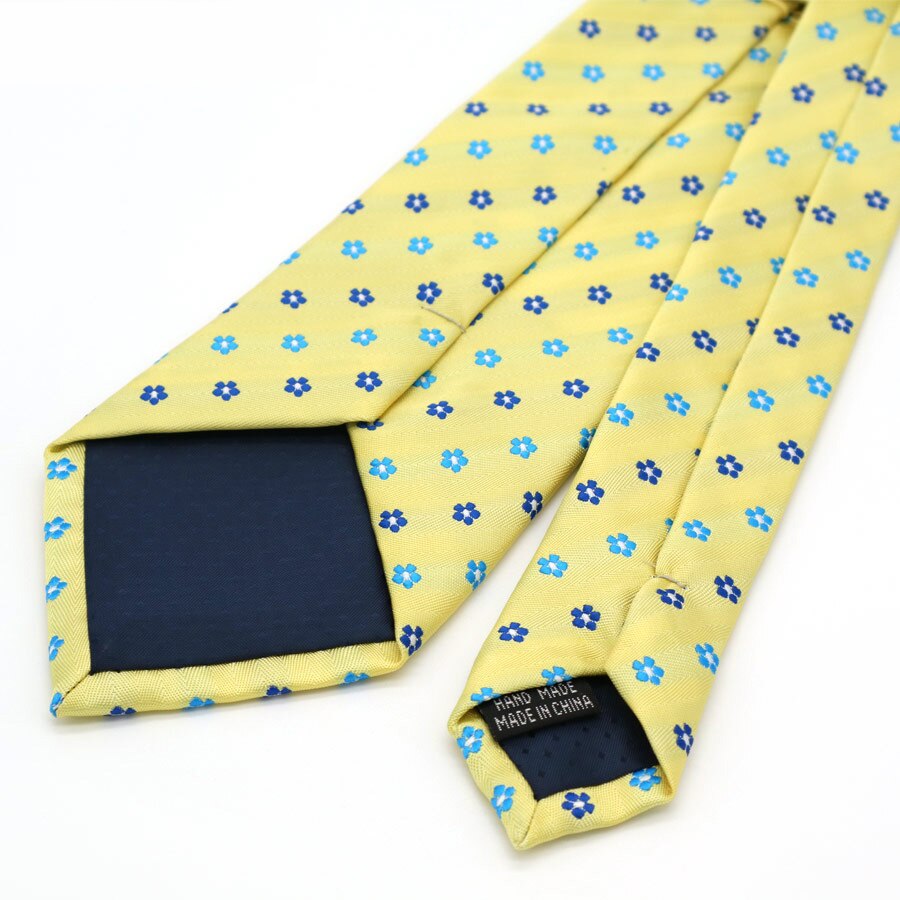 Cravate à motif Floral pour hommes | En soie, 8cm, costume de cérémonie, à la , motif de fleurs, pour le mariage