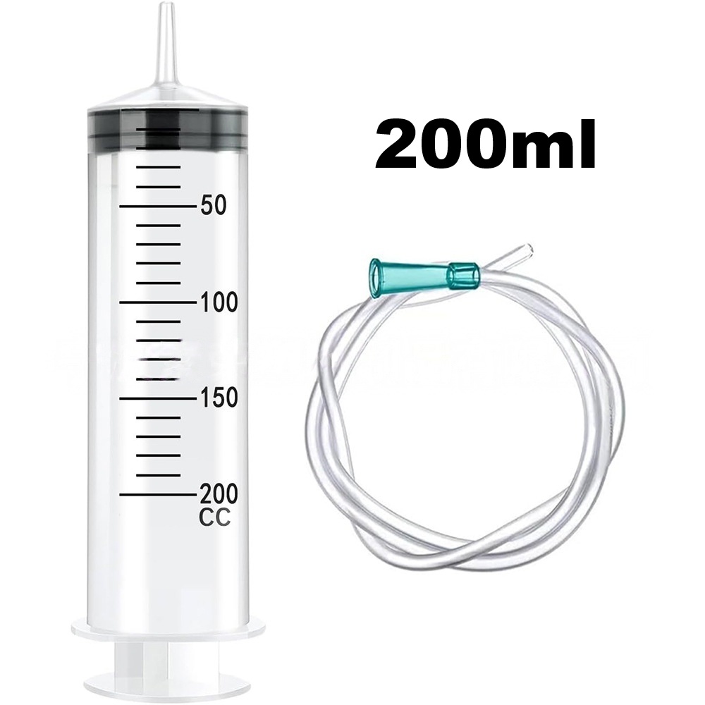 60-550ml Spuit Oliepomp Auto Brandstoftank Vulapparatuur Vloeistof Extractor Met 1m Slang Herbruikbare Naaldcilinder Vloeistofverversing: Bruin