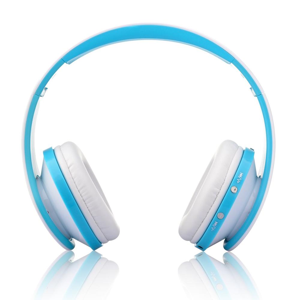 Wireless Bluetooth Headset Headphones Stereo Foldable Sport Earphone bluetooth earphone Microphone headset and earhook 2: Blue no box