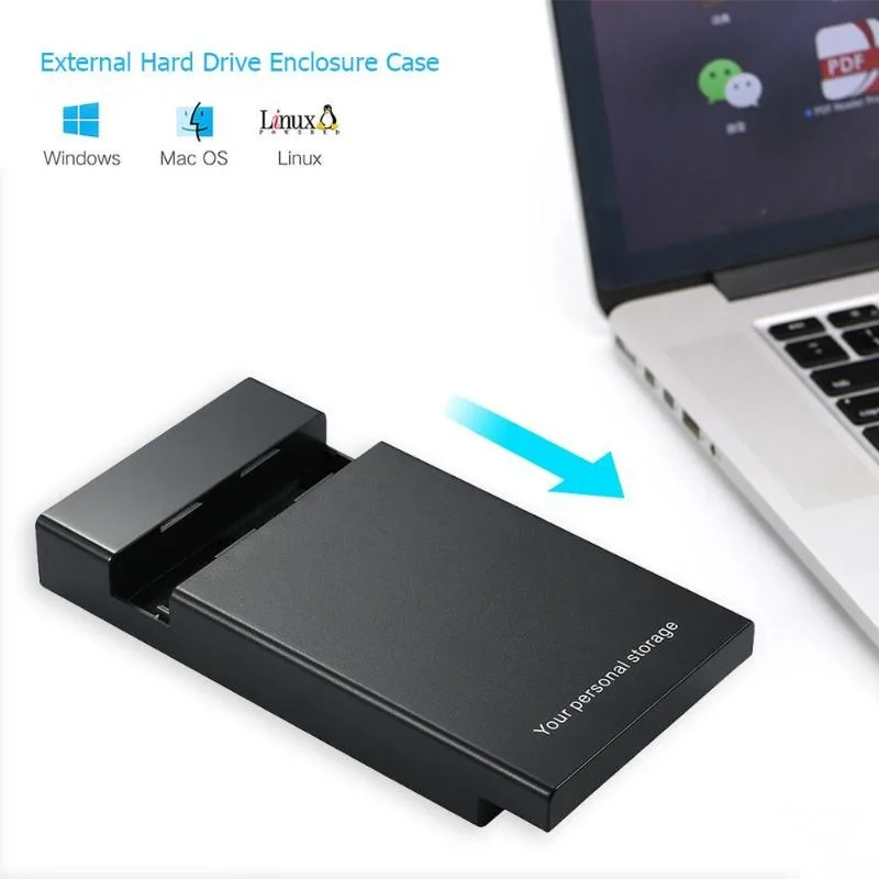 HDD Case 3.5 ''2.5'' SATA naar USB 3.0 Adapter Externe Harde Schijf Schijf Behuizing Voor 3.5 Inch SSD Schijf 6Gbps 22TB HDD Box Case