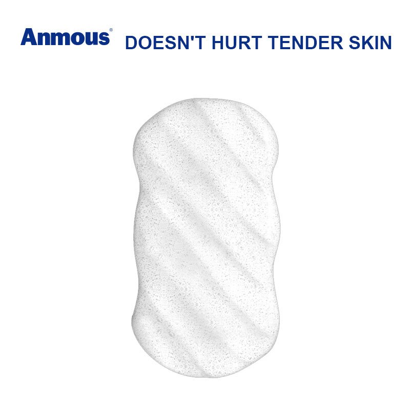 Anmous Douche Spons Baby Kinderen Bad Konjac Spons Zachte Comfortabele Kids Bad Shampoo Spons Witte Kleur