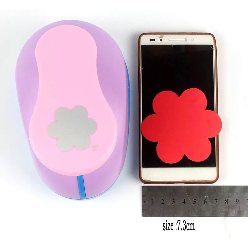 5/8"-3" Plum blossom craft punch hole punch EVA punches paper maker scrapbooking punchers Embossing device DIY flower cutter: 3 inch