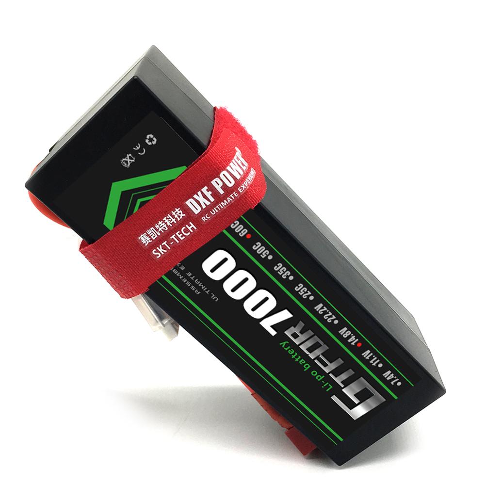 GTFDR Lipo 4s Battery 14.8V 7000mAh 60C MAX 120C Hard Case For 1:8 1:10 RC Car E Buggy Truggy TRX Car