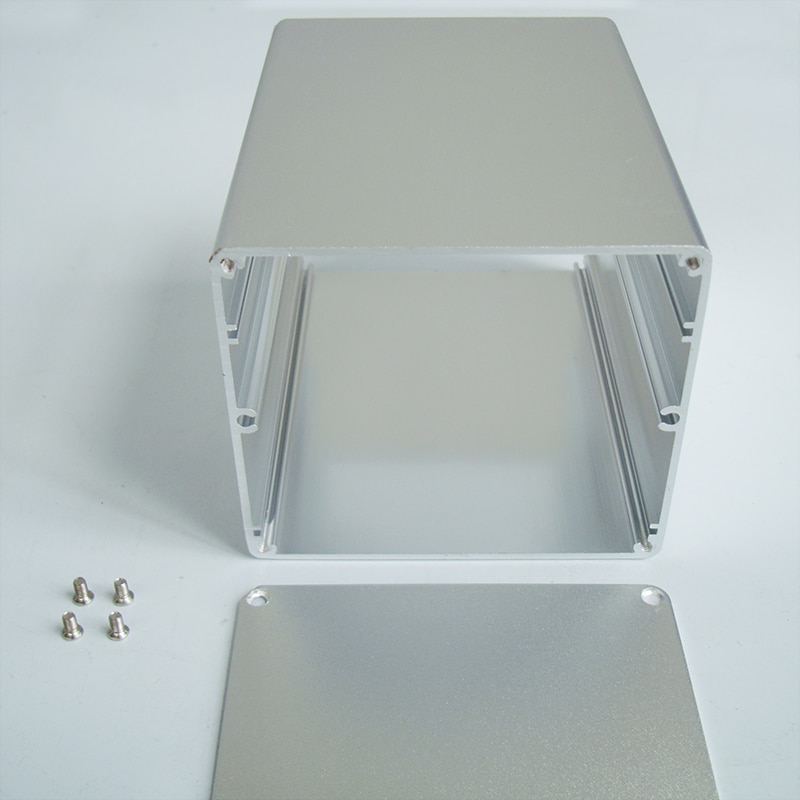 Aluminium Behuizing Doos PCB Instrument Doos DIY Elektronische Project Geval 96.5mm * 84mm * 125mm 8221