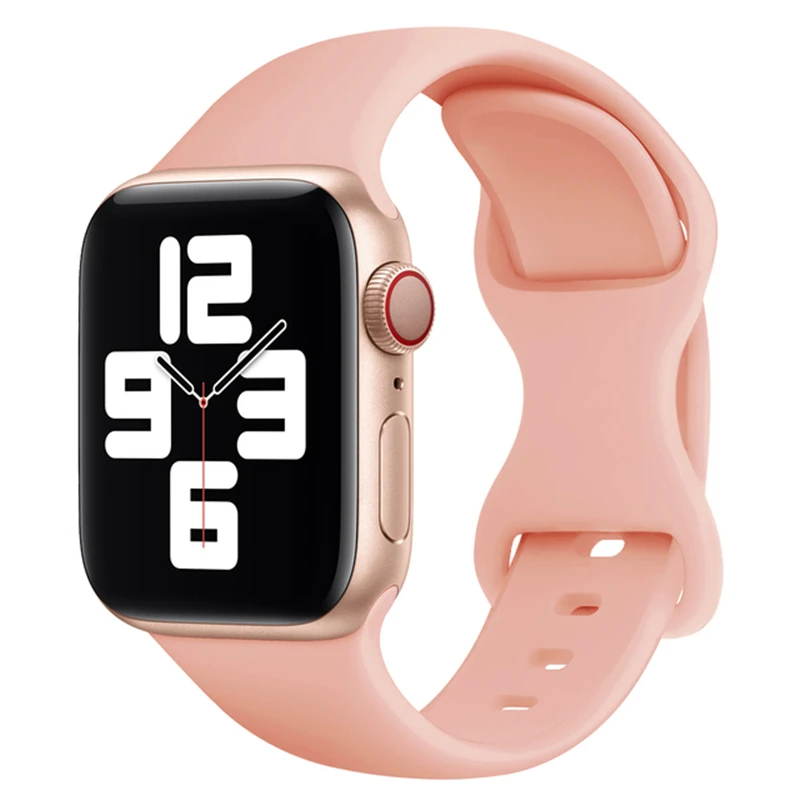 Silicone Strap For Apple Watch Band 45mm 44mm 40mm 41mm 42mm 38mm 49mm 46mm bracelet iwatch series 10 9 8 7 se 3 5 6 Ultra band: silver white / 12mm