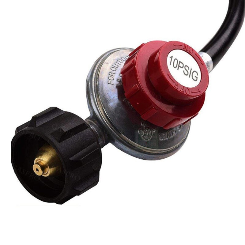 High Pressure LPG Gas Burner 20PSI Pressure Regulator With 1M Hose , for North American Oven Grill, Heater, Fire Pit, G