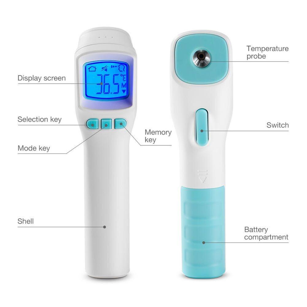 Forehead Thermometer Digital Infrared Fever Alarm Body Temporal Thermometer Non Contact Thermometer Gun termometro infravermelho