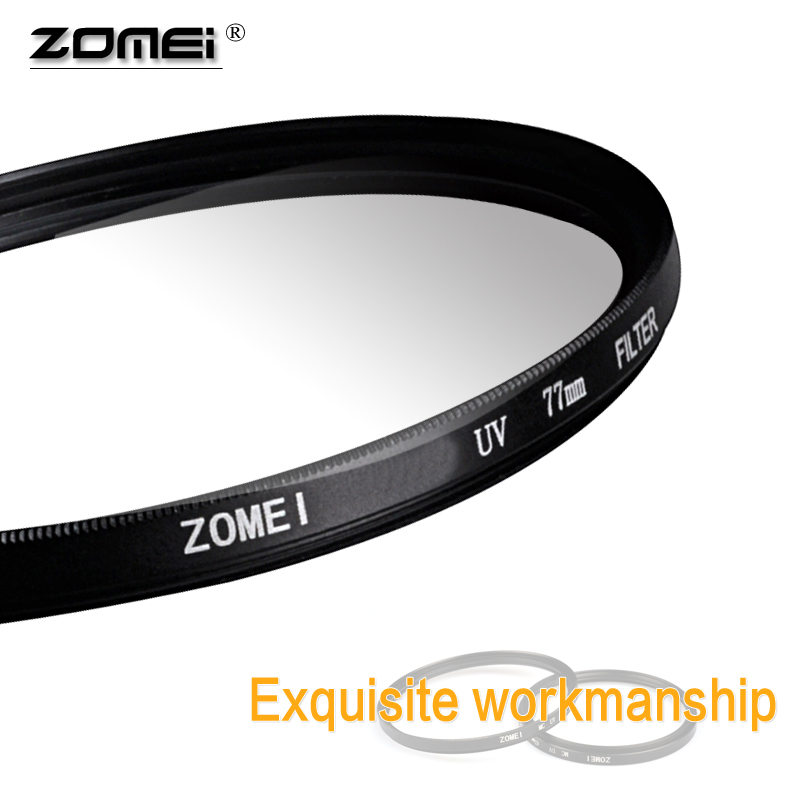 Filtre de caméra Zomei filtre UV filtre de protection d'objectif ultraviolet 37/40. 5/49/52/55/58/62/67/72/77/82mm protection pour appareil photo reflex numérique