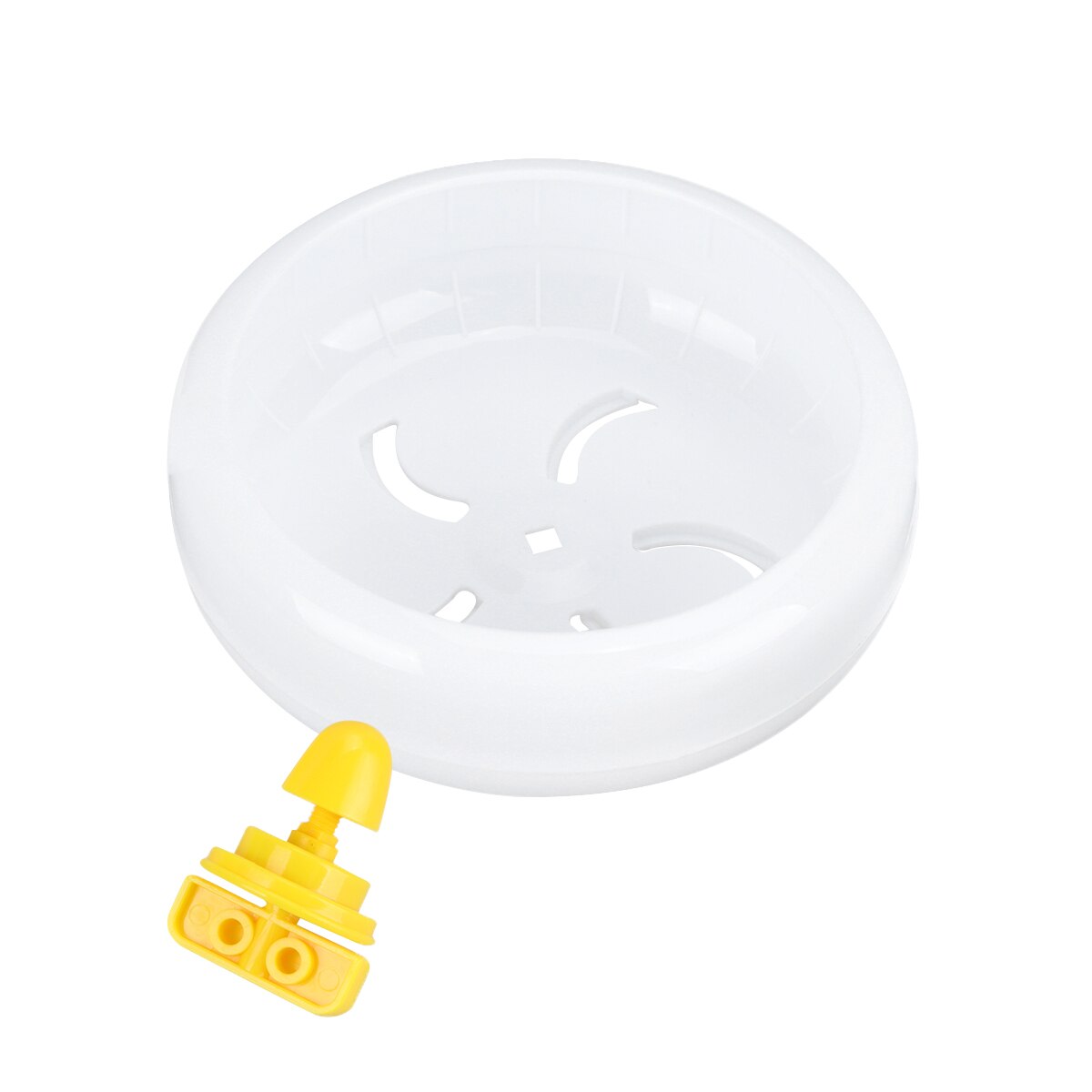 1Pc 14cm Multipurpose Wide Suitability Hamster Mice Gerbil Rat Exercise Wheel PP Run Disc Small Animal Pet): White